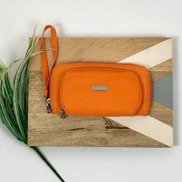 Baggallini Handbags - Baggallini Hudson Wallet in Orange